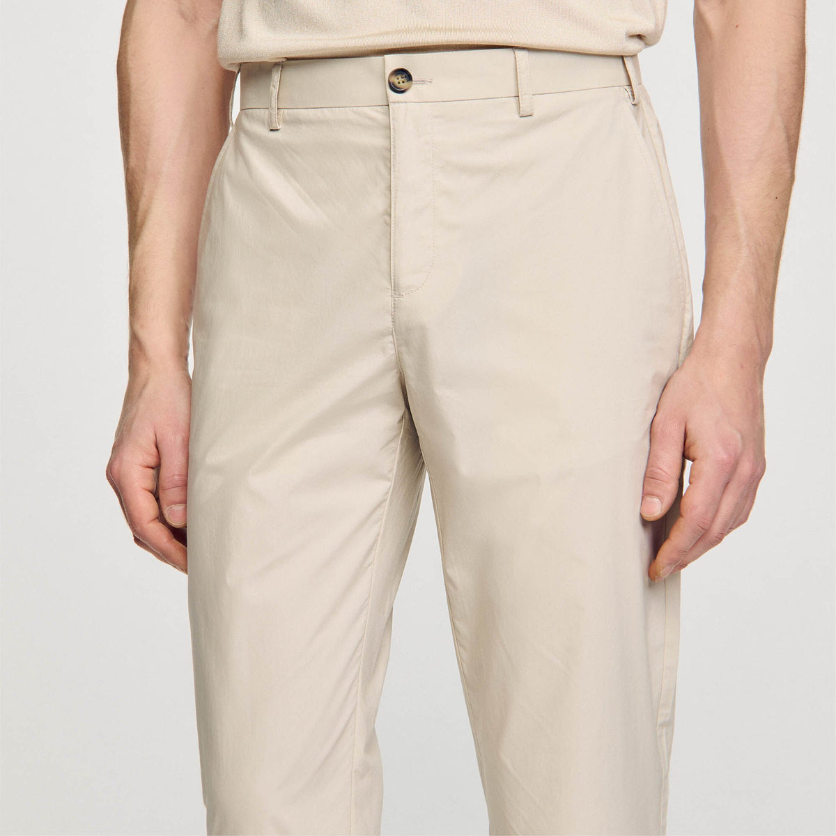 Sandro Cotton carrot-cut trousers