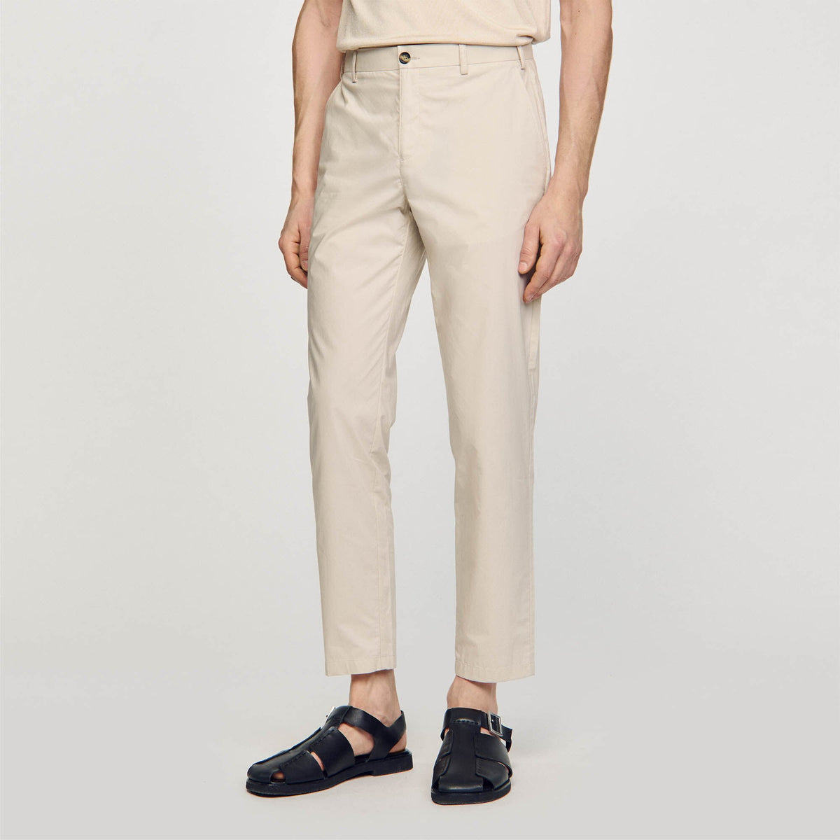 Sandro Cotton carrot-cut trousers