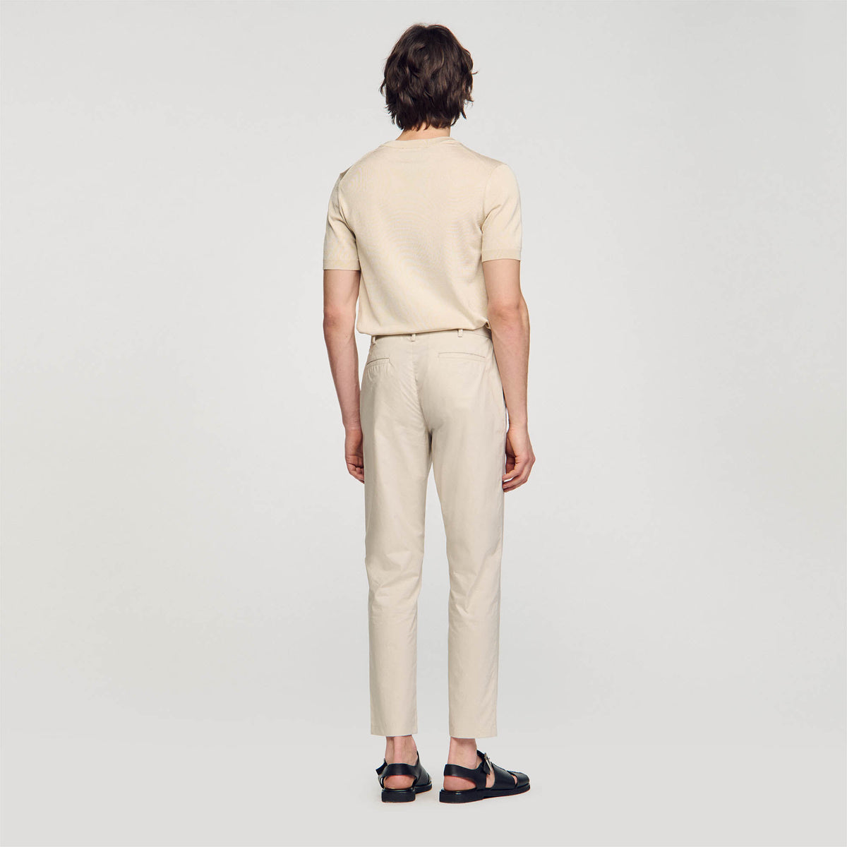 Sandro Cotton carrot-cut trousers