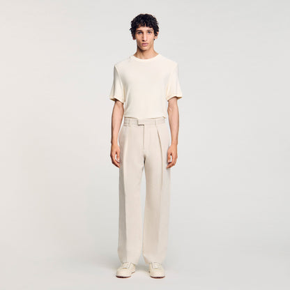 Sandro Wide-leg trousers with creases
