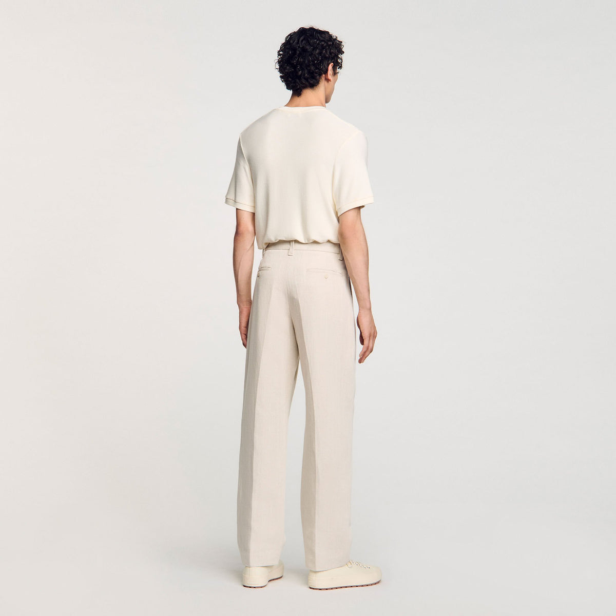 Sandro Wide-leg trousers with creases