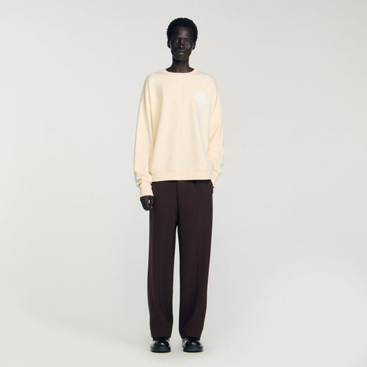 Sandro Sweatshirt with flower patch