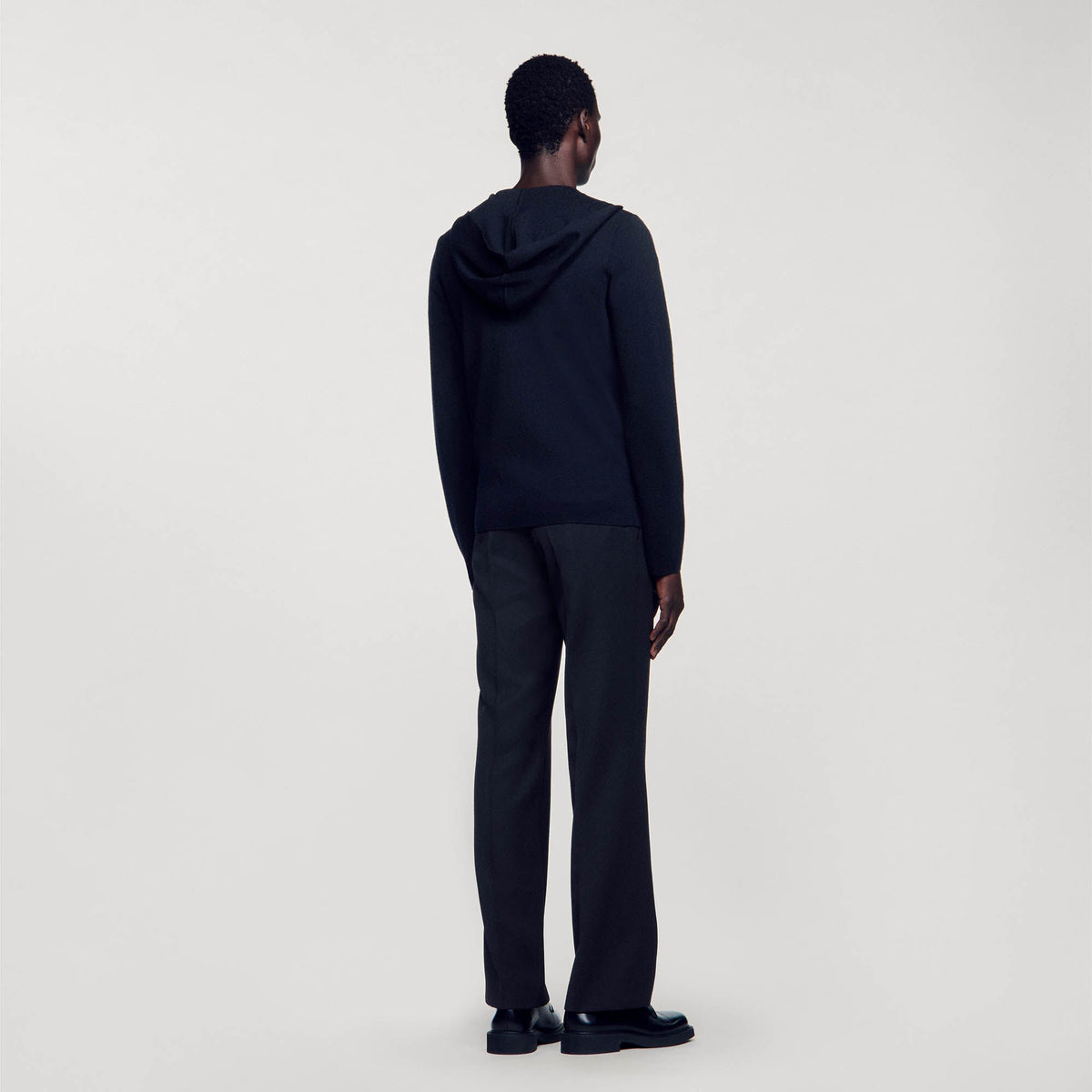 Sandro Zipped cardigan with hood