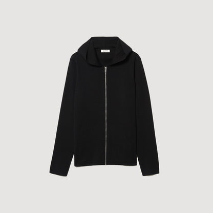 Sandro Zipped cardigan with hood