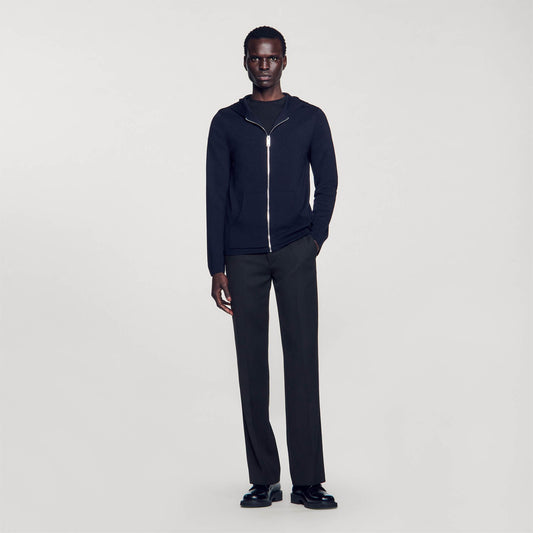 Sandro Zipped cardigan with hood