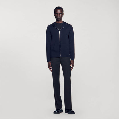 Sandro Zipped cardigan with hood