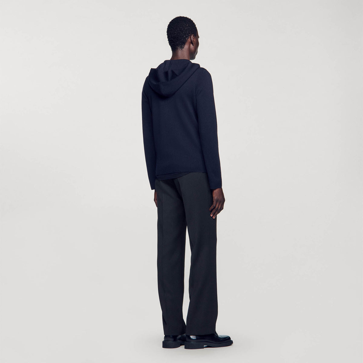Sandro Zipped cardigan with hood