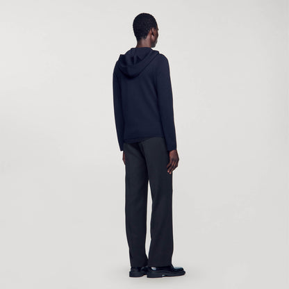 Sandro Zipped cardigan with hood