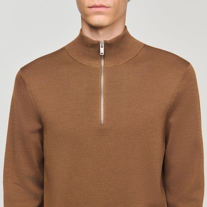 Sandro Wool sweater with zip collar