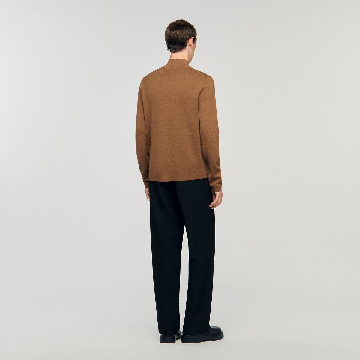 Sandro Wool sweater with zip collar