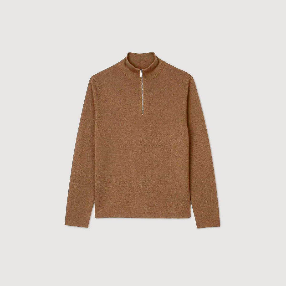 Sandro Wool sweater with zip collar