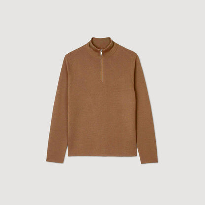 Sandro Wool sweater with zip collar