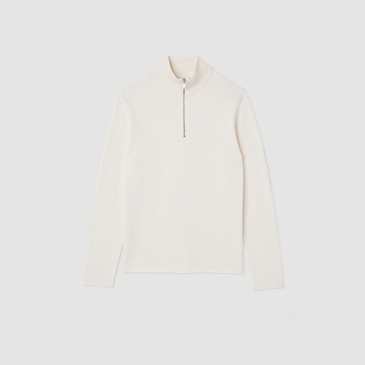 Sandro Wool sweater with zipped collar