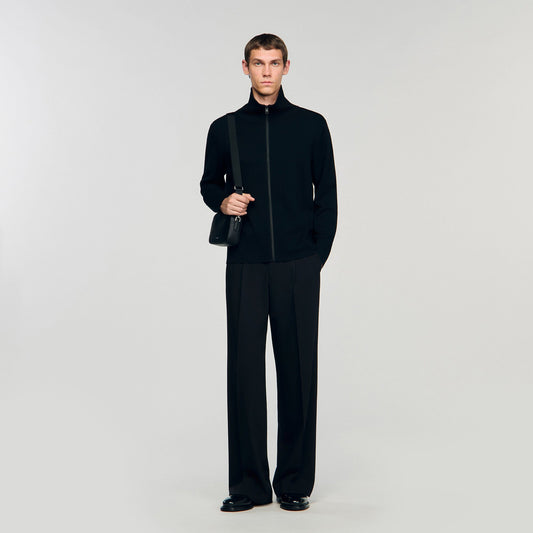 Sandro Zip-up wool cardigan