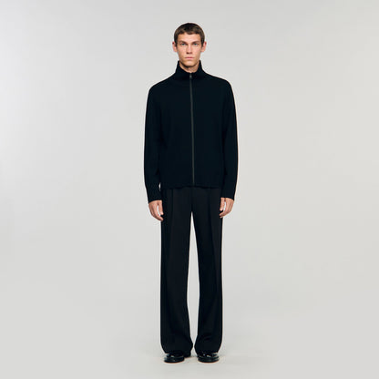 Sandro Zip-up wool cardigan