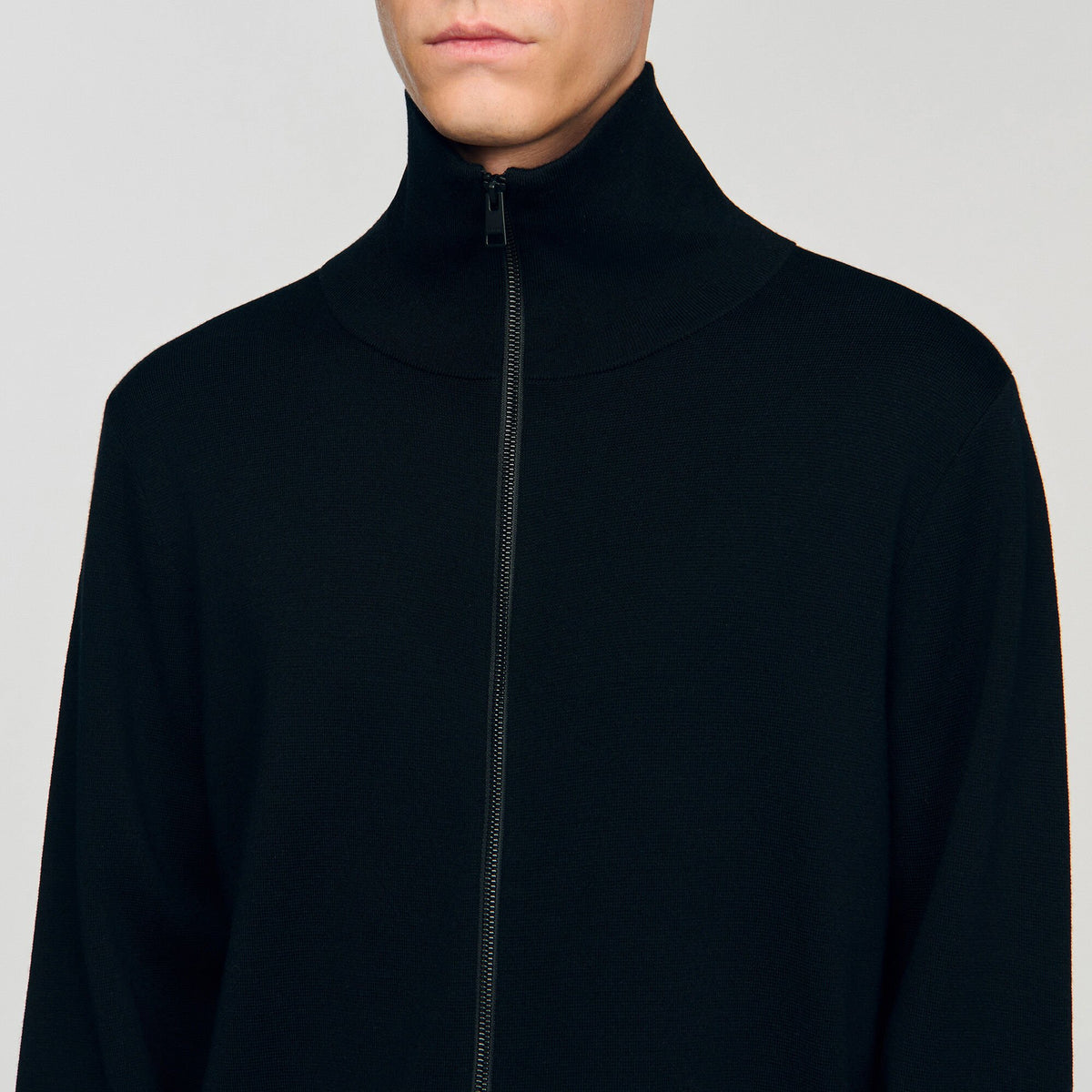 Sandro Zip-up wool cardigan