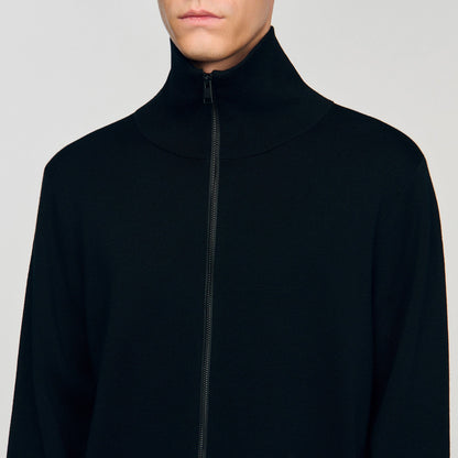 Sandro Zip-up wool cardigan