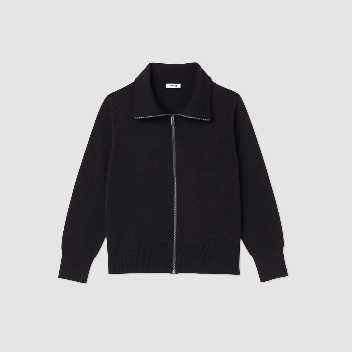 Sandro Zip-up wool cardigan