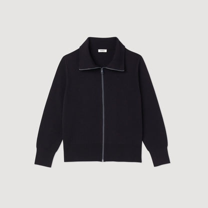 Sandro Zip-up wool cardigan