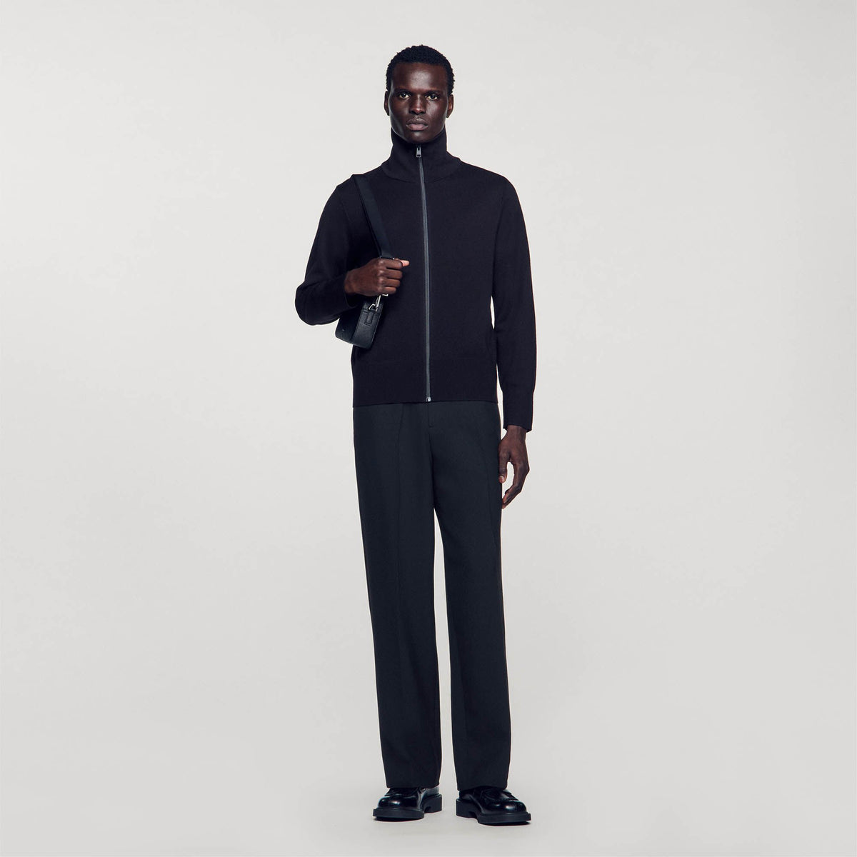 Sandro Zip-up wool cardigan