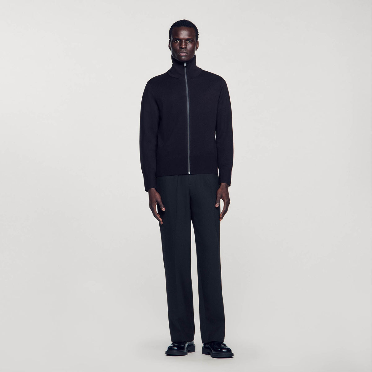 Sandro Zip-up wool cardigan