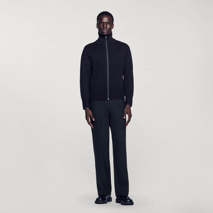 Sandro Zip-up wool cardigan