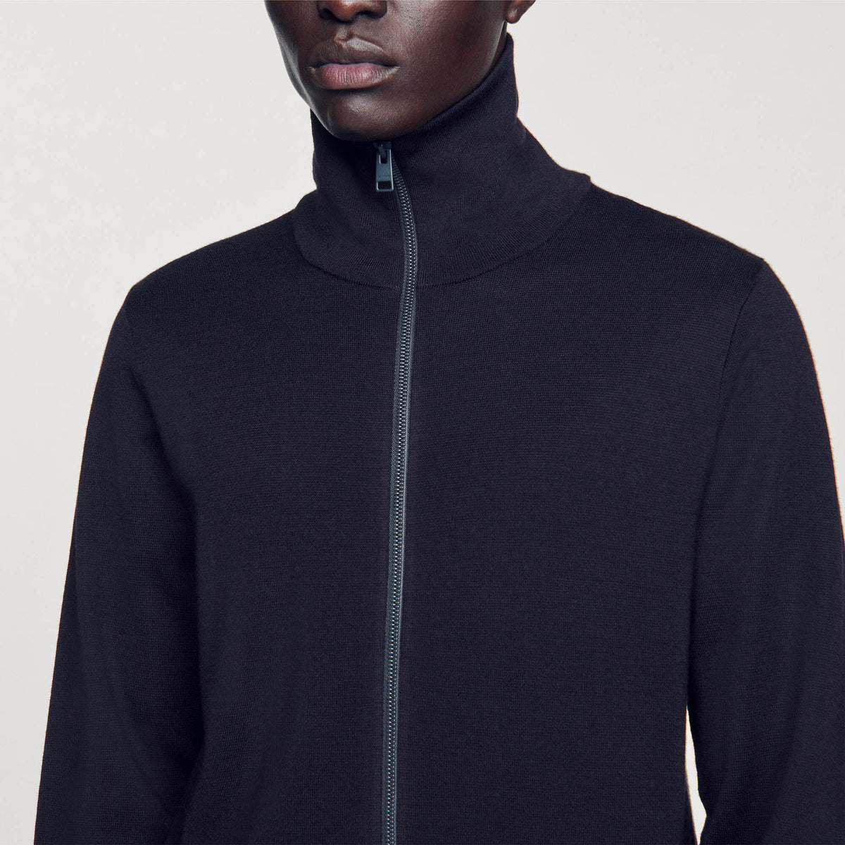 Sandro Zip-up wool cardigan