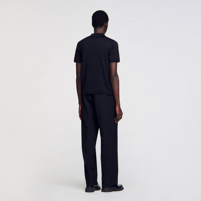 Sandro Short-sleeve knitted polo shirt