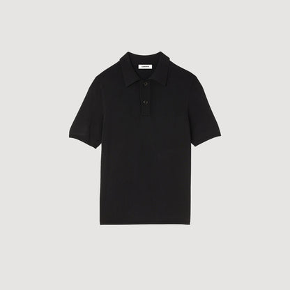 Sandro Short-sleeve knitted polo shirt