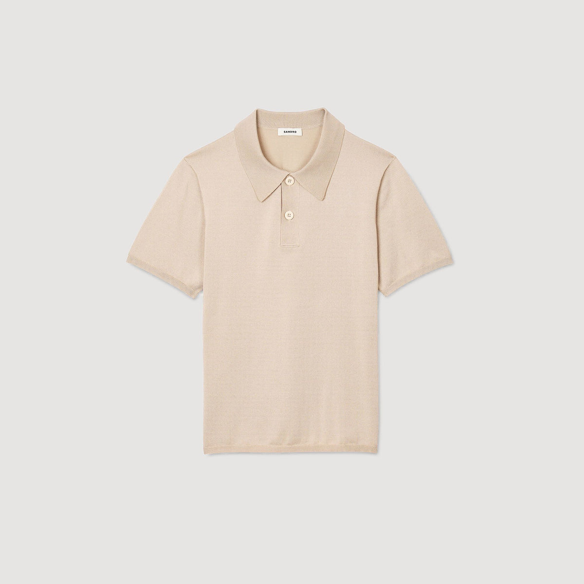 Sandro Short-sleeve knitted polo shirt