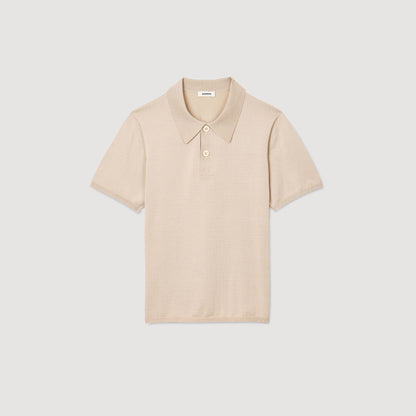Sandro Short-sleeve knitted polo shirt