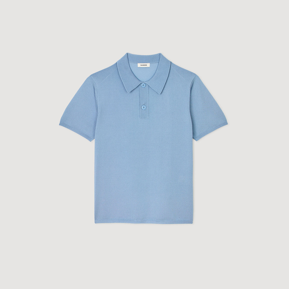 Sandro Short-sleeve knitted polo shirt