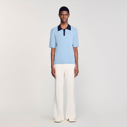 Sandro Two-tone polo shirt