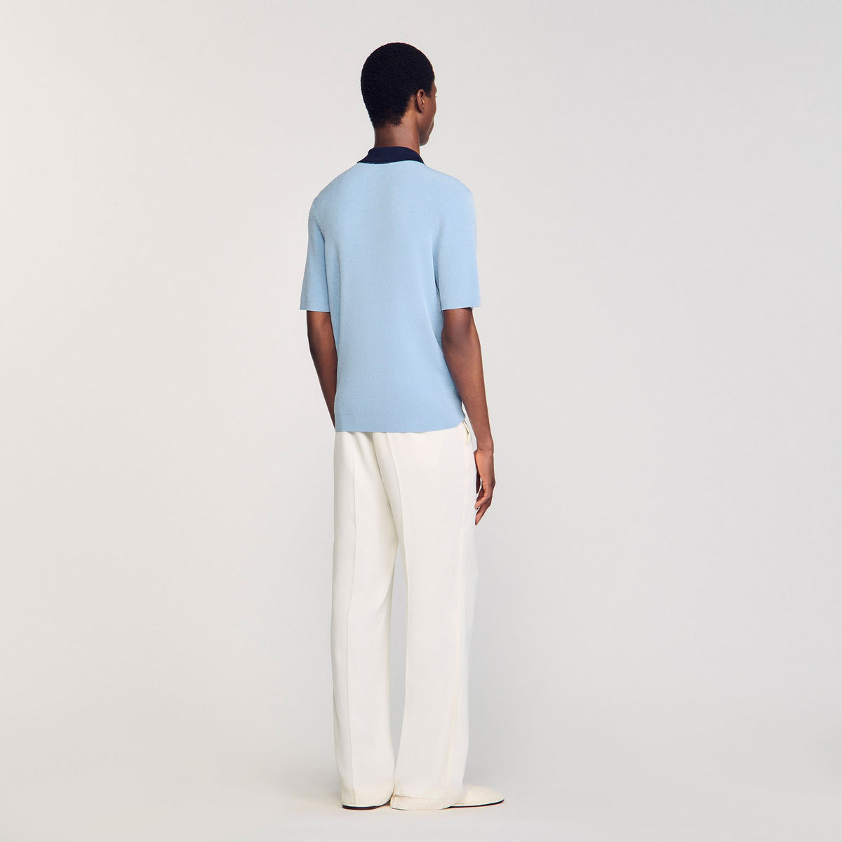 Sandro Two-tone polo shirt