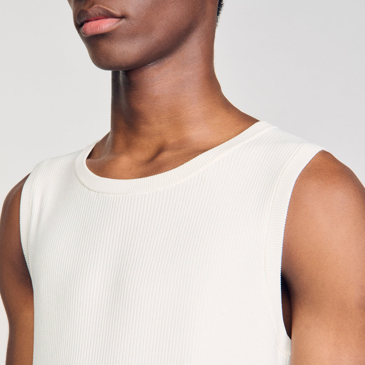 Sandro Rib knit vest top