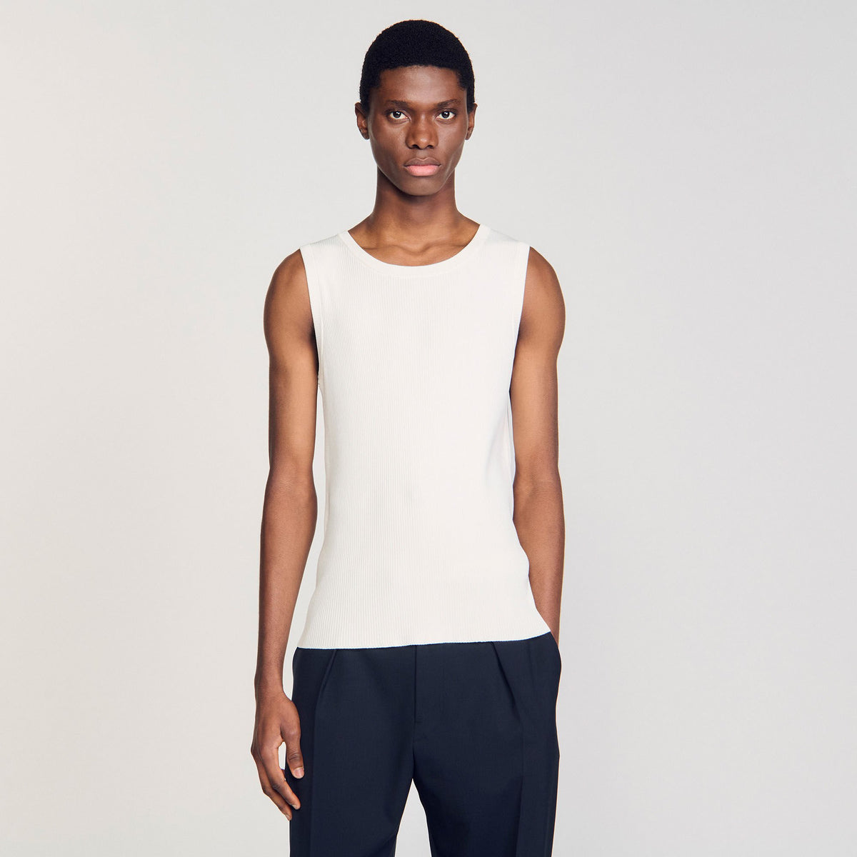 Sandro Rib knit vest top