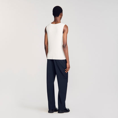 Sandro Rib knit vest top
