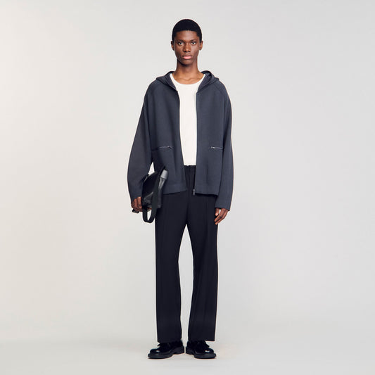 Sandro Milano knit hooded cardigan