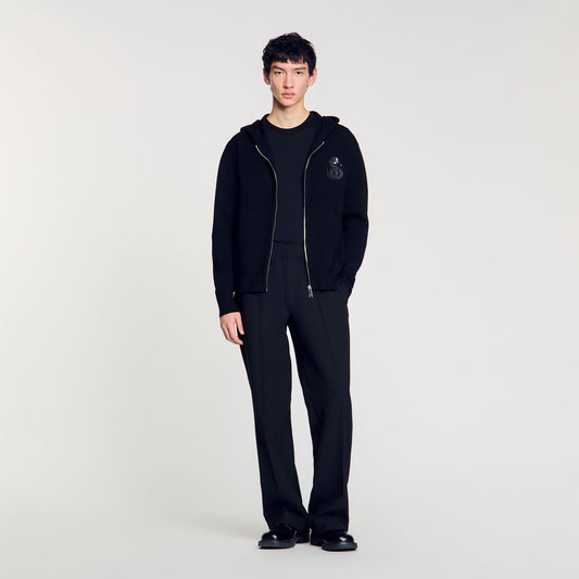 Sandro Zip-up cardigan with snake detail