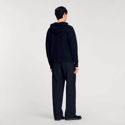 Sandro Zip-up cardigan with snake detail