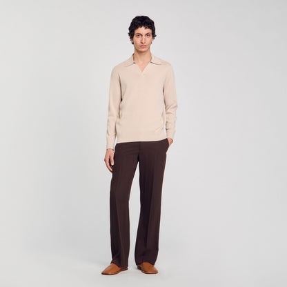 Sandro Knit polo shirt
