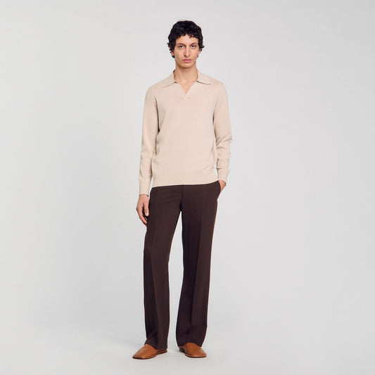Sandro Knit polo shirt