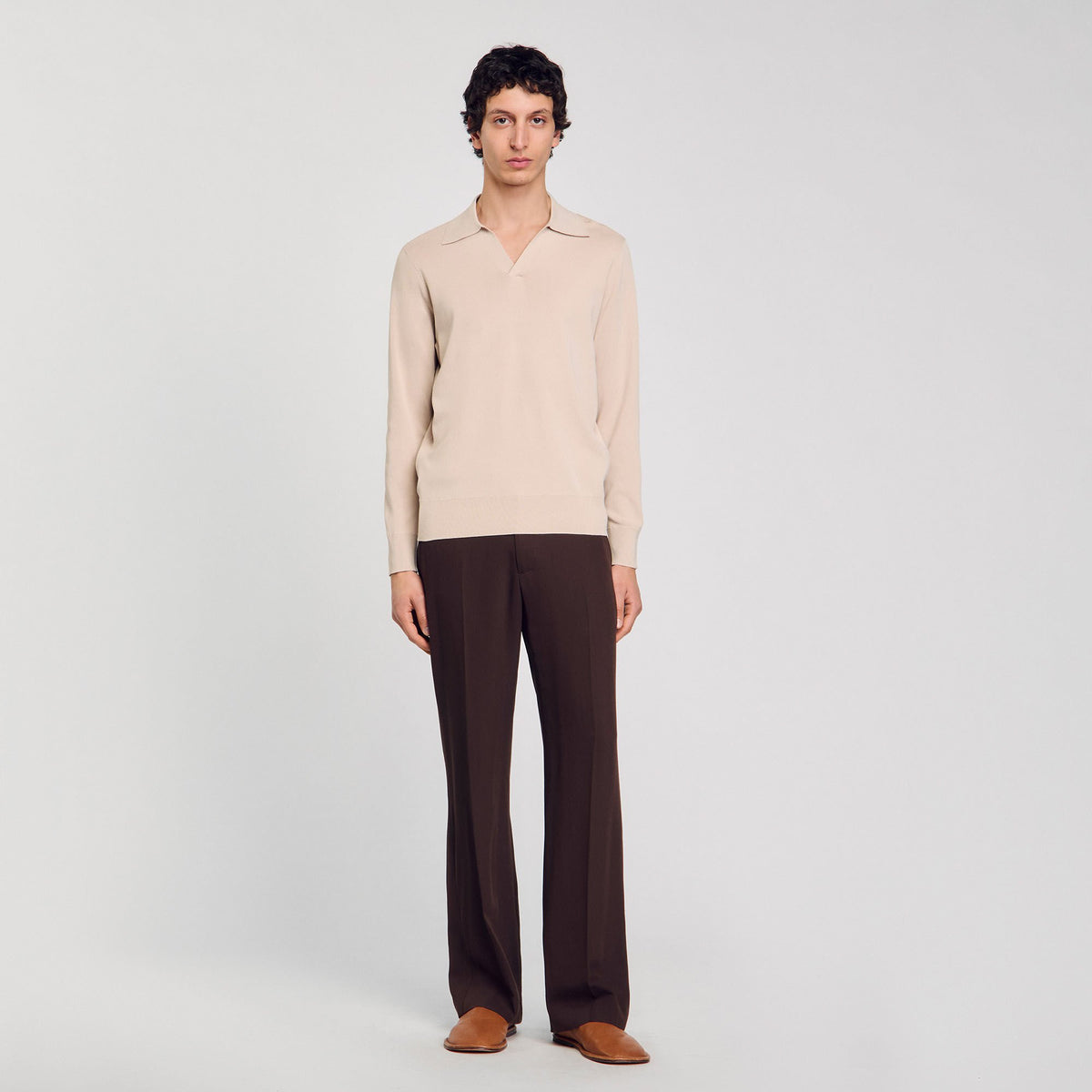 Sandro Knit polo shirt