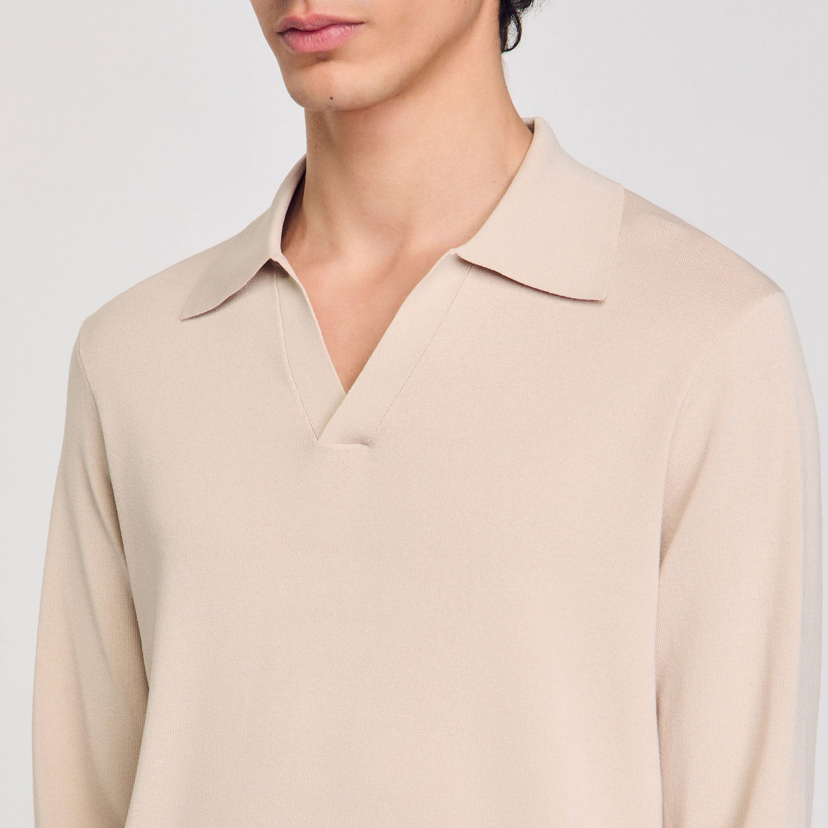 Sandro Knit polo shirt