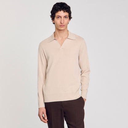 Sandro Knit polo shirt
