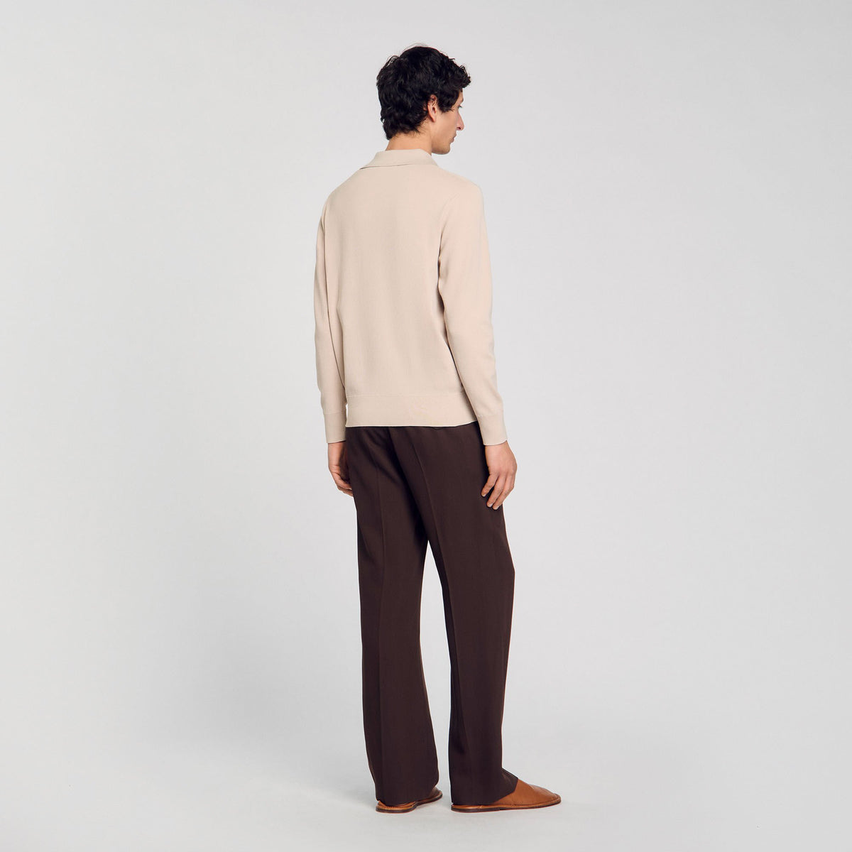 Sandro Knit polo shirt