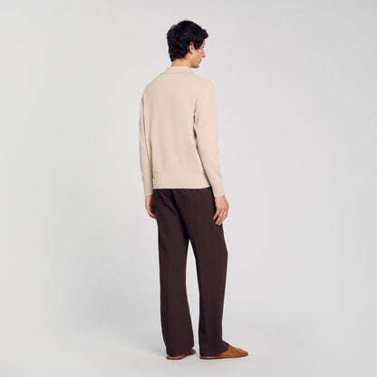 Sandro Knit polo shirt