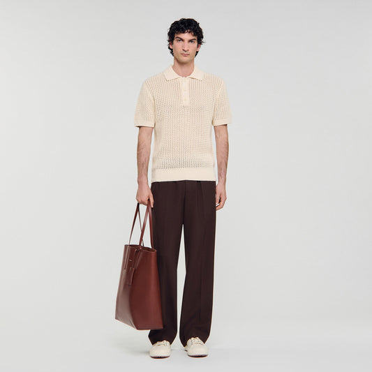 Sandro Cotton shirt with polo collar