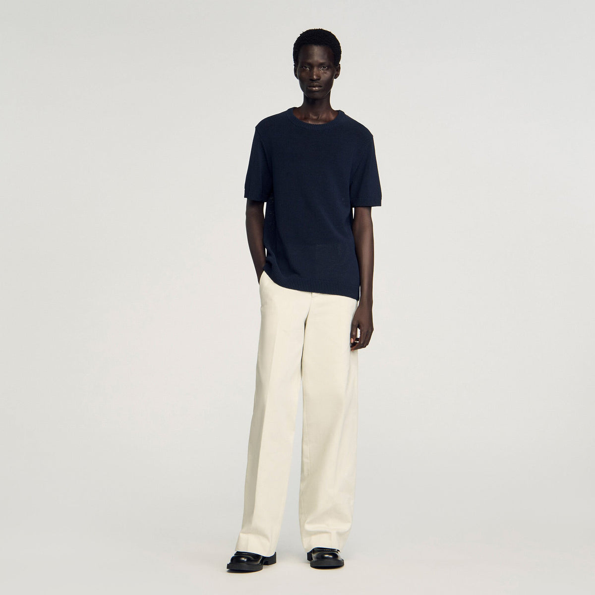 Sandro Fine knit T-shirt