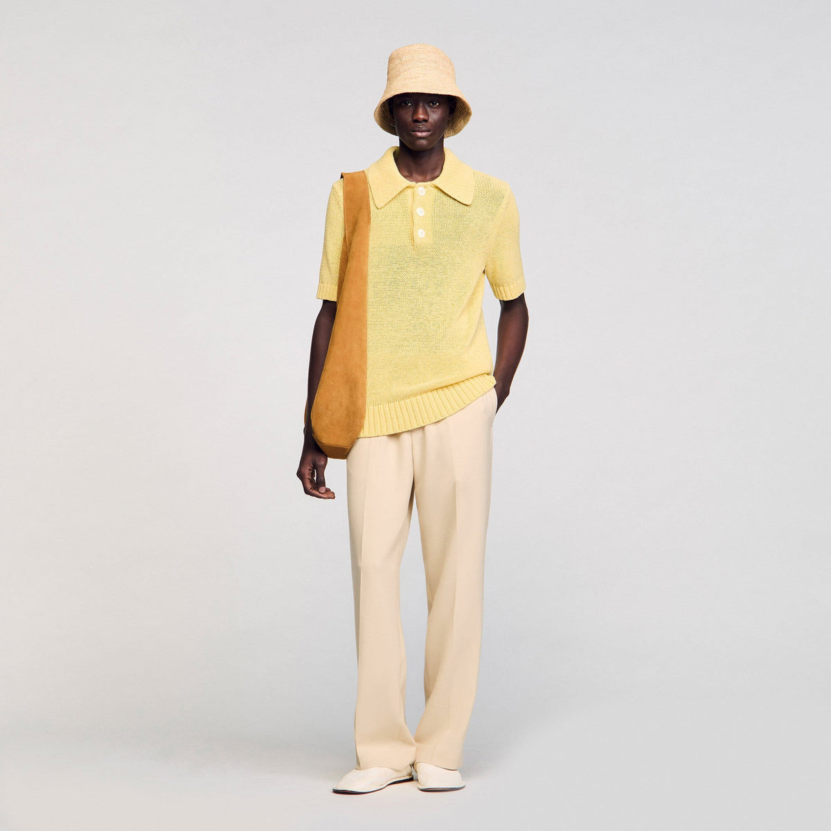 Sandro Knit polo shirt